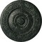 Ekena Millwork Neuveau Ceiling Medallion (Fits Canopies up to 6 3/8"), 24 1/4"OD x 2"P, Painted Turtle Crackle CM24NAPTC - alternate 1